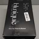 Ultra Soft Cozy Faux Fur Throw Blanket, Fuzzy Plush Thick Bubble Blanket, Luxury Fluffy Blanket for Couch, Sofa, Bedroom, and Living Room, 50x60 Inches, Cream White