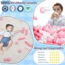5 x STARBOLO Ball Pit Balls for Kids -Pack of 150 200 500 Colorful Ball Pit Balls Crush Proof Plastic Toy Balls for Toddlers Ball Pit, Ball Pit Play Tent, Baby Pool Water Toys (120, Pink/White/Pearl Pink/Pearl White)