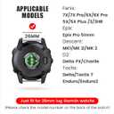NotoCity for Fenix 7X Pro/6X Pro Band for Fenix 6X Strap Fenix 7X Band 26mm Width Fenix 5X Plus Wristband for Descent Mk2i/tactix Delta/tactix 7 Pro/tactix 7 AMOLED Soft Silicone Watch(Black)