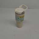 30oz Tumbler with Handle and Straw, Vacuum Insulated Tumblers with Flip Straw and Top Handle, Reusable Insulated Cup for Home, Outdoors, Leakproof, Fits in Cup Holder, Cold for 30 Hours (Cream)