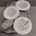 8 Pack Air Vent Round, 4 Inch Air Soffit Vent, ABS Louver Vent Cover with Built-in Fly Screen Mesh, Ceiling Louver Grille Cover for Garage, Bathroom, Kitchen, Office, Home Ventilation