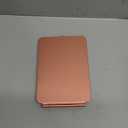 FUNTOUCH Rechargeable Travel Makeup Mirror with 72 Led Lights, Portable Lighted Makeup Mirror, 3 Color Lighting, Dimmable Touch Screen, Type C, Tabletop LED Folding Cosmetic Vanity Mirror (Pink)