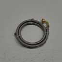 Hydro Master Braided Stainless Steel Dishwasher Connector with Elbow 72 inches 3/8" Comp x 3/8" Comp