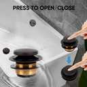 Bronze Bathtub Tub Drain Conversion Kit with Two-Hole Overflow Faceplate, Minupwell Tip-Toe Replacement Bath Tub Drain Trim Kit with Universal Fine/Coarse Thread Assembly，Oil Rubbed Bronze