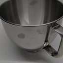 5 Quart Mixing Bowl for KitchenAid Stand Mixers, Food-Grade Stainless Steel Bowl with Handle & Clasp, Compatible with Tilt-Head 4.55 Qt Models  Fits K45, K45SS, KSM75, KSM150, KSM95