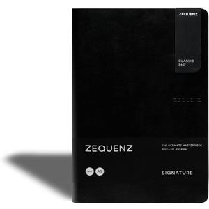 Classic 360 Signature Series, Size: A5 Large, Color: Black, Paper: Ruled, Soft Cover Notebook, Soft Bound Journal, 5.75" x 8.25", 140 sheets / 280 pages, Ruled, Lined paper