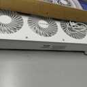 Comfort Zone Triple Window Fan with Adjustable Thermostat | 3-Speed High-Velocity Cooling | Horizontal or Vertical Manual Control | Fits Double Hung Windows (Min 25" x 8") | Fully Assembled | White, 5.5 inch