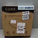 LUXE TS1008R Round Comfort Fit Toilet Seat with Slow Close, Quick Release Hinges, and Non-Slip Bumpers (White)