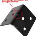 20PCS Corner Braces Heavy Duty Stainless Steel L Shape Brackets 1.2"x 1.2" x 1.5" (30x30x38mm),90 Degree Joint Right Angle L Bracket for Wood Shelves Cabinet Furniture