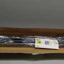 Tension Curtain Rod 51-126 Inch, Long Curtain Rod No Drilling for Window or Bathroom, Outdoor Curtain Rods for Patio Tension Rods, Easy to Install, Never Rust, Rod Diameter 1.26 Inches - Black