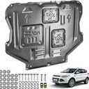 Upgrade Manganese Steel Front Engine Splash Shield for Ford Escape 2013-2019, Front Engine Splash Shield Guards Suitable for Escape Under Engine Cover, Directly Replace Original