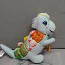 Baby Dino Plush Soft Stuffed Animal Toy for 0-3-6-12+ Months,Infant Musical Toy with Rattle,Squeaker,Sensory Crinkle,Teether & Textures,Tummy Time Toys Christmas Baby Gift for Newborn Girl Boy (Blue)