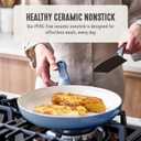 GreenLife 2 Piece (8" & 10") Ceramic Nonstick Skillet Set, Slate Blue