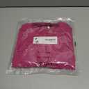 Long Sleeve Shirts for Women 2026 Spring Dressy Casual Blouses Pleated Crewneck Tunic Tops for Leggings Cute Tee (XX-Large, Hot Pink)