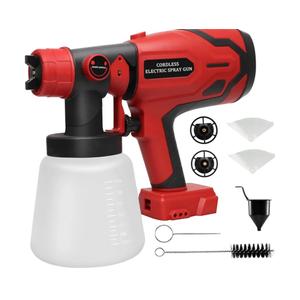 Cordless Paint Sprayer for Milwaukee 18V Battery, Paint Sprayers for Home Interior Airless Electric HVLP, for Furniture, Walls, Cabinets, Fences, Doors, etc. (Battery NOT Included)