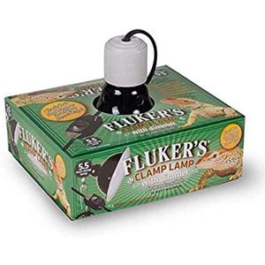 Fluker's Repta-Clamp Lamp, Heavy Duty Clamp Light For Reptile Tanks and Terrariums, UL/CUL Approved, Great for Reptile Basking, 75-Watt Maximum with Dimmable Switch, 5.5"