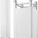 2 Pcs White Truss Cover Fits 8 ft x 12 in Box Truss Scrim Elastic Fabric Seamless Integration Easy Installation Pull over Sleeves Christmas