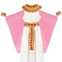 Liitrsh Egyptian Costume for Women Halloween Cosplay Set Egyptian Dress for Adult Costume Queen Accessories(X-Large,Pink)