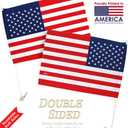 Team United States Car Flag Bandera Para Carros De American Decor For Window Clip Mount Auto Accessories Sport Fan Gifts League Olympics Party Supplies Patriotic Decorations Made in USA