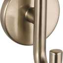 Towel Hooks Champagne Bronze Single Bathroom Hooks Wall Mounted for Robes and Towels Hand Towel Hook Holder Kitchen, Bathroom Accessories