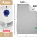 IMPROVIA Washable Underpads 34" x 52" Pack of 2 Heavy Absorbency Reusable Bedwetting Incontinence Pads for Adults, Kids, & Pets - Waterproof Protective Pad for Bed, Couch, Sofa, Floor (Gray & White)