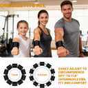 Sonkoloro Adjustable Wrist Weights for Women Men, Leg Weights for Women 0.75lb-1lb-1.3lb Each for Walking, Yoga, Dance, Barre, Gym (Blush, 2.2 lb (2pcs))