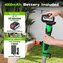 Cordless Stick Water Transfer Pump, Portable Water Pump,Battery Powered (Includes 21V, 2 * 4000mAh Batteries),720GPH, 33-Foot Head,for Pools, Gardens, Ponds, Boats, Rain Barrels, and Outdoor Drainage