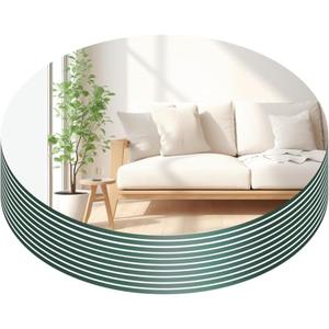 PASOCON 8" Acrylic Round Mirrors for Centerpieces, 10PCS Circle Mirror Centerpieces for Tables, Mirror Tiles for Wall Table Wedding Centerpiece Mirrors Plates for Candle Wedding Decorations DIY Craft
