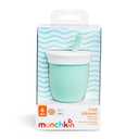 Munchkin Straw Cup with Removable Lid, for Babies and Toddlers 6 Months and Up, 4 Ounce, Silicone, Mint