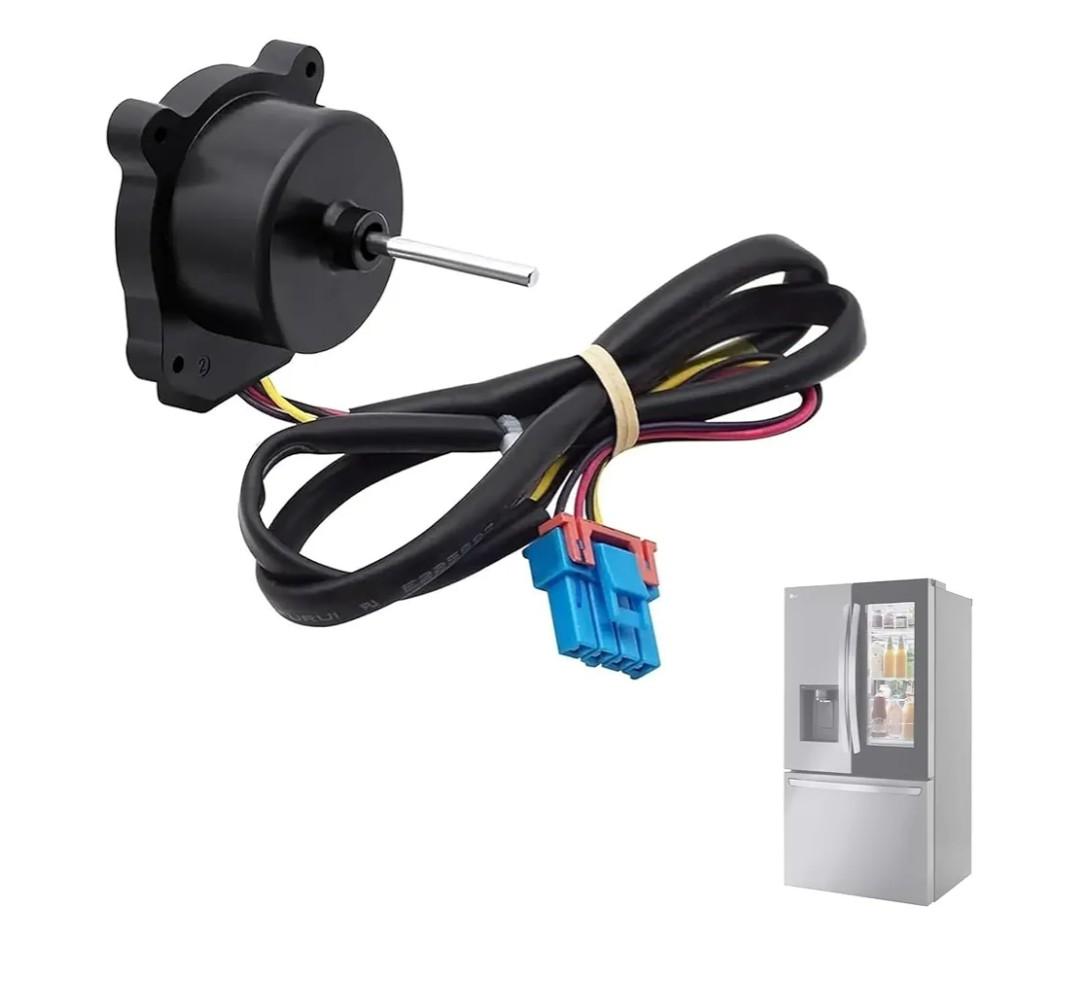 EAU65058502 Refrigerator Condenser Fan Motor Fit for LG LRMDS3006S LMWS27626S LFXS26596S LFXS28968S Freezer Replace EAU65058501 AP7178309 PS16662422 EAP16662422 Evapoartor Fan Motor