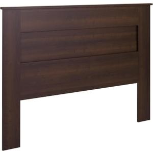 Prepac Stylish Flat Wood Panel Headboard for Queen Size Beds, Simplistic Wooden Queen Headboard 2.25" D x 64.5" W x 48" H, Espresso, EHFQ-1301-1