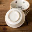 Stoneware Dipping Sauce Side Dishes Set of 4-3.7" Rustic Condiment Bowls - Handcrafted Ceramic Appetizer Plates for Sushi Soy, Charcuterie,Snack, Cheese Boards(Sun)