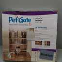 MidWest Homes for Pets Wire Mesh Pet Safety Gate, Dog Gate Expands From 29 - 40.5 Inches Wide, 24 inches Tall, Wood, Powder Coated Wire