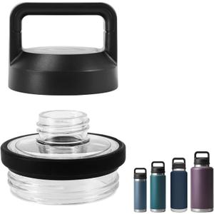 Screw Top Lid Replacement Compatible with Rambler Yeti, Screw Top Chug Cap Compatible with All Yeti Rambler 18/26/36/46/64 OZ, 2 Pcs