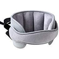 Car Head Support Toddle Car Neck Relief Baby Child Car Seat Adjustable Head and Neck Support Band - A Comfortable Sleep Solution, Gray (Grey)