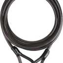 Venzio Heavy Duty 15FT 12mm (1/2 inch) Bike Lock Cable with Loops, Security Steel Lock Cable, PVC Coated Anti-Theft Chain for Bicycle, Gate, Grill, Generator
