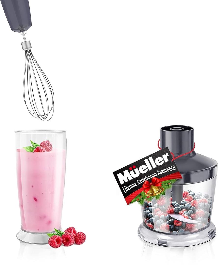 Mueller Attachments Set For Multistick 800W 4-in-1 Immersion Blender Handheld