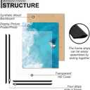 18x24 Picture Frame Set of 2, Scratch-Proof Black Frame Lightweight yet Sturdy Display Poster Artwork 18 x 24 Horizontally/Vertically - Slide-In Strips|2 Packs|Black|18"x24"