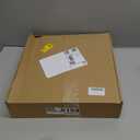 Drum Lamp shades Set of 2, White Line Lamp Shades for Table Lamps Floor Lamp, 13" Top X 13" Bottom X 10" High Large Fabric Lamp Shades, Easy Assembly Replacement Lampshades