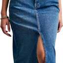 DKNY Women's Denim Fashionable Cropped Jeans Jacket (24, Dekalb Wash)