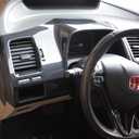 Red Black Carbon Fiber Pattern Dashboard Panel Cover Trim Fit for Honda Civic 2006 2007 2008 2009 2010 2011 (Black)