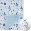 CREVENT 30''X40'' Cute Cozy Fluffy Warm Baby Blanket for Girls Boys Infants Toddlers' Bedding/Crib/Cot/Stroller, Baby Shower Birthday Newborn's Gift - Christmas Tree