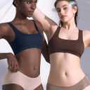 Werkiss Bralettes for Women Natural Lift Wireless Bras No Underwire Light Support Sports Bra (XL)