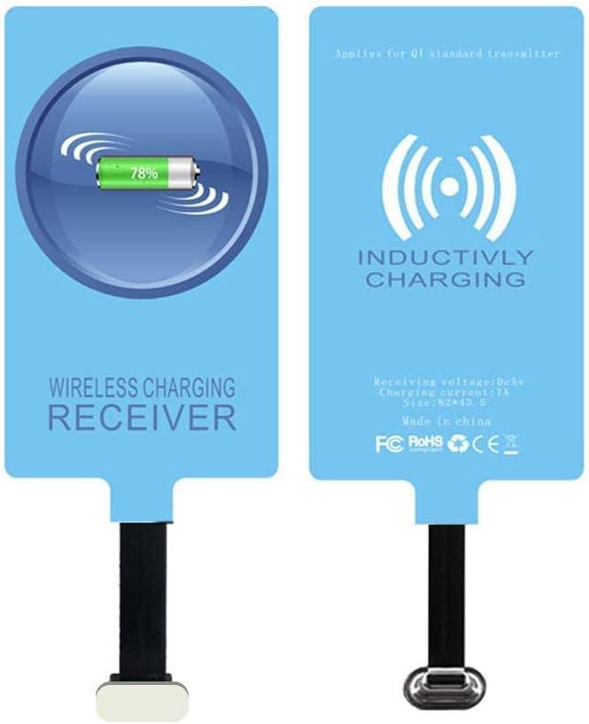 IVY QI Wireless Charging Receiver Adapter with Fast&Smart Microchip Technology for Samsung Galaxy A16 A26 A36 A56 A06 A15 A55 A35 A25 A54 A14 A34 A24 A13 A23 A33 A53 A12 A22 A32 A42 A52 Type-C