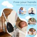 Portable Stroller Rocker, Baby Vibrating Soother with 5 Speed Settings and 40-Minute Timer - Fits Pushchairs & Prams and Strollers (Black)