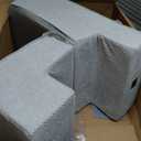 Topmart Dog Stairs for Small Dogs,4-Step,18.1" H, Pet Stairs for High Beds and Couch, Folding Dog Ramps Steps for Small Dogs Cats with Removable Washable Cover