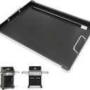 Griddle for Weber Spirit I & II 300 Series, Grill Insert for Spirit II E-310, Full Size Griddle for Broil King Baron 440 320 340 420 440 with Handles, Replace for Weber 6787 (22.6" x 17.3" x 1.5")