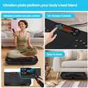 SoftGym Vibration Plate Exercise Machine for Lymphatic Drainage,Power Vibrate Stand Shake Board 450 Lbs Capacity Whole Body Workout Waver with Fitness Resistance Bands Weight Loss Gifts for Women Men