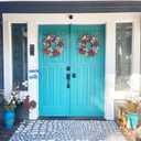 20In Patriotic Wreaths for Front Door, Artificial Red White Blue Faux Flowers,Patriotic Wreath Decorations,Decor for 4th of July,Festival Wreath for Outdoor,Home, Office, Party Wall
