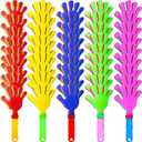 Sratte 80 Pcs 7.5 Inch Hand Clappers Noisemakers Bulk Clappers Noisemakers Party Favors Mini Hand Soundboard Plastic Noise Makers for Sporting Event Fiesta Birthday Reward Cheer Supplies (Multicolor)